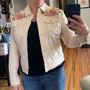 LulaRoe Pink Denim Jacket